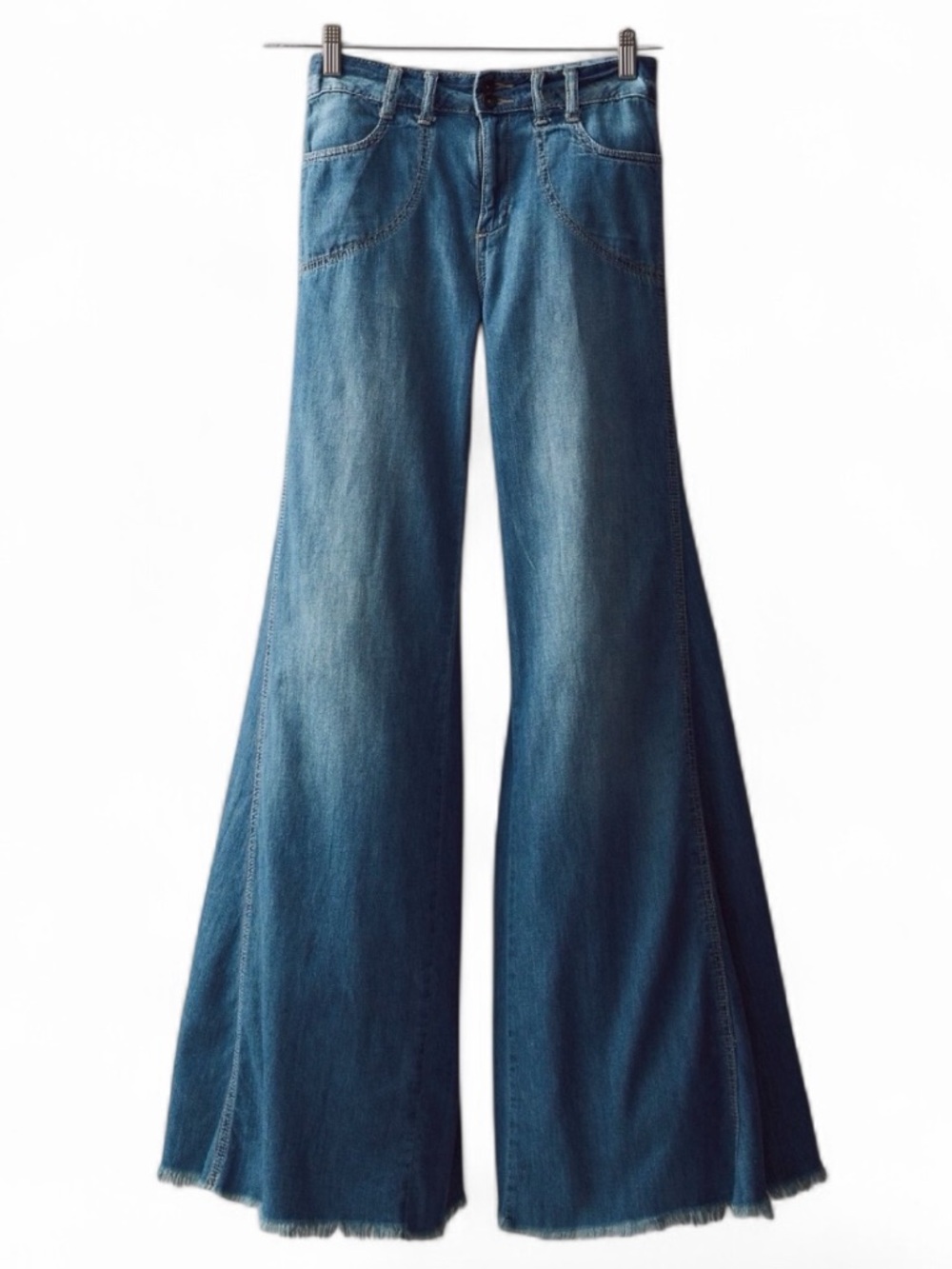 Free People Extreme Bell Bottom Wide Leg Jeans size 31